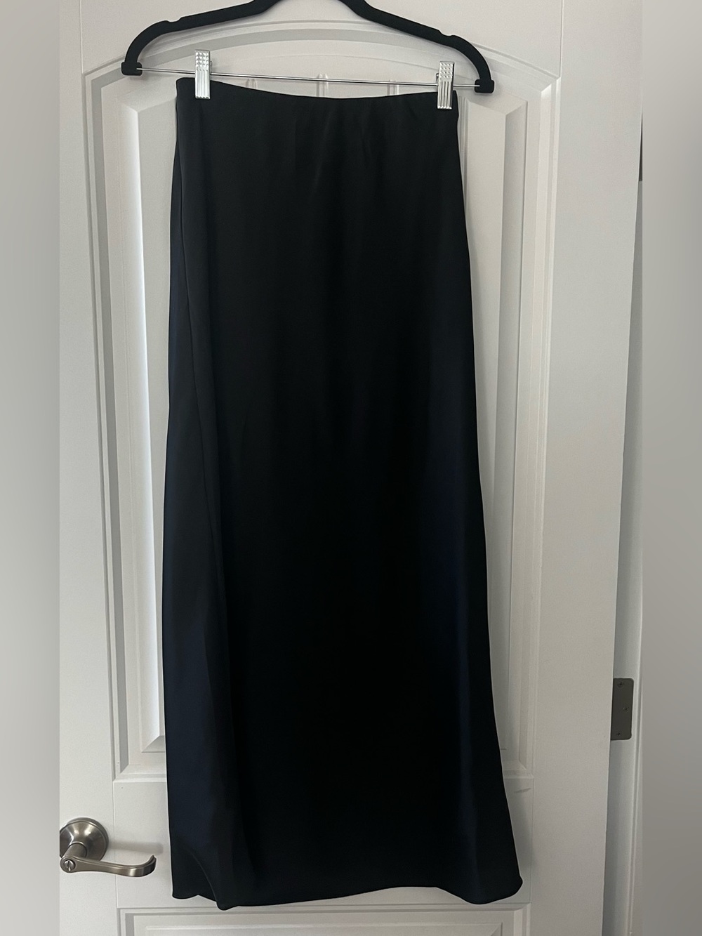 Abercrombie & Fitch Black Satin Maxi Skirt